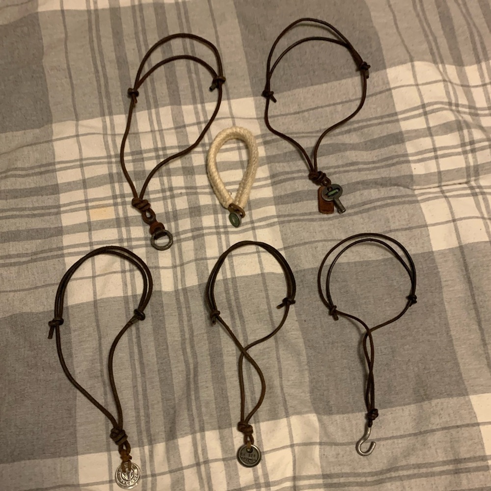 Abercrombie and Fitch necklaces and bracelet